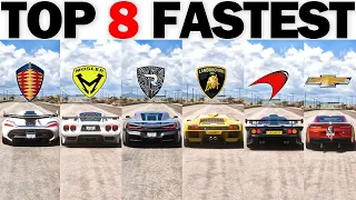 NEW TOP 8 FASTEST CARS DRAG RACE in Forza Horizon 5 (2023 Update)