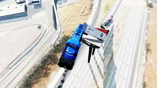 Train vs Massive Ramp - BeamNG.Drive