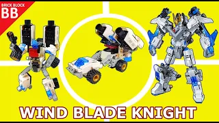 Speed Build : Wind Blade Knight (01) ⚡️ How to make Robot Lego Transformers 5 in 1 Jie Star 69000