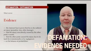 Defamation: Evidence you need