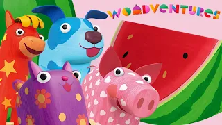 Woodventures 🌈 Happy Watermelon Day 🍉 Episodes collection 💙 Moolt Kids Toons Happy Bear