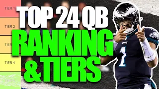 Top 24 QB Rankings & Tiers | 2023 Fantasy Football