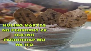 HULING MARTES NG FEBRUARY 28 HULING PAGHIHIRAP MO NA ITO-APPLE PAGUIO7