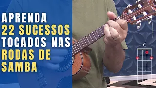 22 MÚSICAS  - AULA DE CAVAQUINHO COM DESENHO DOS ACORDES