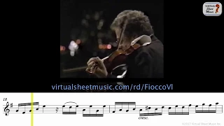 Itzhak Perlman - Allegro by Joseph Hector Fiocco - Sheet Music Play Along