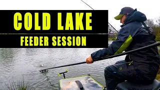 COLD LAKE Feeder Session - WINTER Match Feeder Fishing