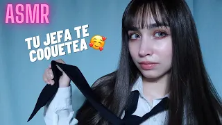 ASMR| TU JEFA TE COQUETEA 🥰 (Roleplay)