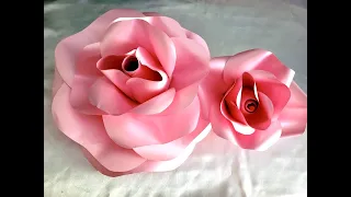 Tuto "d'une Rose Géante en Papier" #tutorial #scrapbooking  #cricut  #silhouette