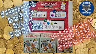 Monopoly Surprise Unboxing and Finding Super Rare Tokens