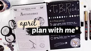 APRIL PLAN WITH ME | O.W.L's magical readathon (reading bullet journal)