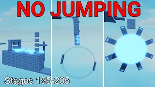 No Jumping Difficulty Chart Obby (Stages 195-205)