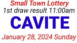 STL - CAVITE January 28, 2024 1ST DRAW RESULT