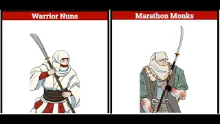 Total War: SHOGUN 2 1vs1: Warrior Nuns vs Marathon Monks