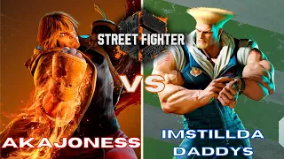 akaJoness (Ken) vs imstilldadaddys (Guile) Ranked Match Set. (Street Fighter 6 Closed Beta)