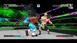 WWE Mayhem Gameplay | Versus Mode | Xavier Woods vs Brock Lesnar