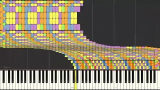 Synthesia. Black midi. Tetris Block arts v3 1+ million notes