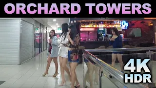 Orchard Towers in Singapore - 4k Night Walking - So Many Pretty Ladies Here