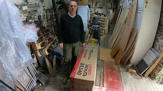 Lumberjack 14" Floor standing Professional Bandsaw BS340 - One man solo unboxing and construction