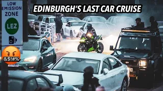 Boy Racers Last Cruise In Edinburgh | Ulez Final Town Run