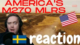 A Swede reacts to: America's M270 MLRS (US Military news reaction)