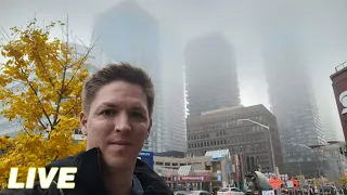 Toronto LIVE: Foggy Morning Commute Stream into Downtown (Nov 3, 2022)