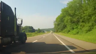 Driving on Interstate 79 in Pennsylvania from Meadville to Pittsburgh