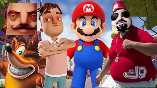 Hello Neighbor - New Neighbor skrr skibidi dop boy Crash Bandicoot Aaron Mario History Gameplay