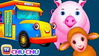 Wheels On The Bus | Wonders Of The World For Kids | Learn Farm Animals and Animal Sounds | ChuChu TV