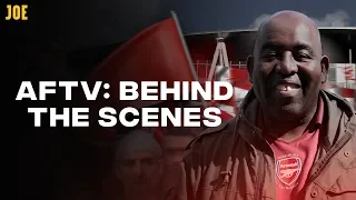 Behind the scenes at Arsenal Fan TV with Robbie, Troopz, DT, Ty and Claude