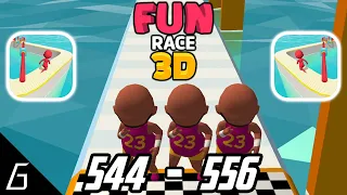 Fun Race 3D | Gameplay Walkthrough | Level 544 - 556 + Bonus (iOS, Android)