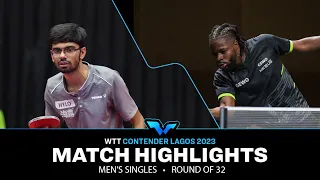 Manav Vikash Thakkar vs Olajide Omotayo | MS R32 | WTT Contender Lagos 2023