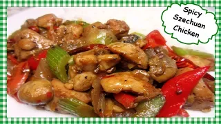Spicy Szechuan Chicken Stirfry Recipe ~ Healthy Chinese Chicken Stirfry