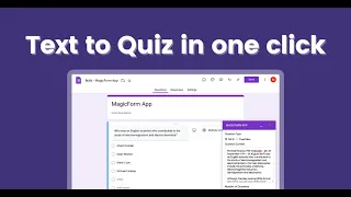 How AI Helped Me Create a Quiz in 1 Click - Magicform Demo