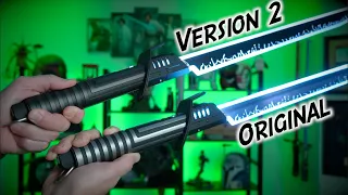 NEW! Mandalorian Neopixel Darksaber 2.0! Review and Comparison (CCSabers)