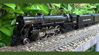 ASTER Live Steam Gauge 1 New York Central Hudson Locomotive with J&M Models 20th Century Ltd train