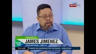 NTG: Panayam kay James Jimenez, spokesperson, COMELEC