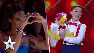 Chuck's his name! Jamie Leahey sings a song for cheeky chick, Chuck | Semi-Finals | BGT 2022