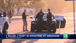 Neighbors speak out after 1 killed, 2 hurt in shooting at sideshow in San Joaquin County