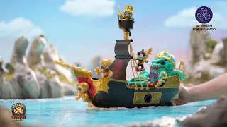Treasure X Barco Pirata Con Kraken