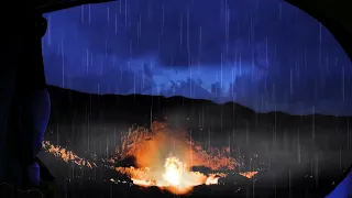 Шум дождя и грозы на палатку - Звук дождя 3 часов для сна дождь для глубокого сна
