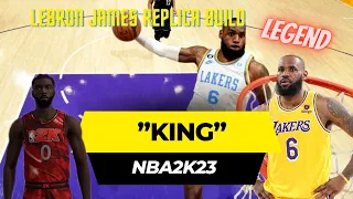 Laker Lebron James “King” Replica build on NBA 2K23