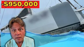 Sinking Trimaran Sailboat is a TOTAL LOSS!