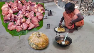 How to cook CHICKEN recipe with SWEET PUMPKIN in village style | New style chicken curry recipe