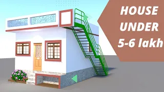 17 x 20 SMALL HOUSE DESIGN II 17 X 20 GHAR KA DESIGN II 340 SQFT HOUSE DESIGN House Under 5-6 lakh