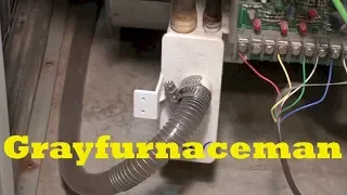 Furnace condensate drain cleaning