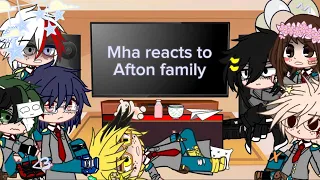 Mha reacts to Afton family