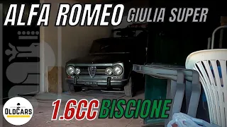 Alfa Romeo Giulia Super 1.6cc Biscione 🍀 Stopped for 24 years - Engine Disassembly Blocked