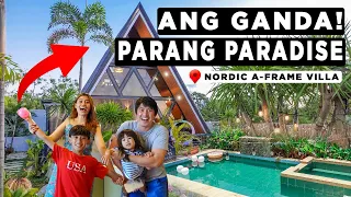 RESORT SA CAVITE NA MALA-PARADISE ANG GANDA! (NORDIC A-FRAME VILLA) 💜 Nanay Isha