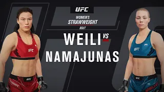 UFC261 ZHANG WEILI VS ROSE NAMAJUNAS 【UFC4】