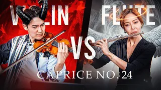 Which sounds better? Violin vs Flute ⚔️ [PAGANINI CAPRICE No. 24]